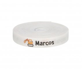 Cinta Marca Prendas Personalizada Excavadora