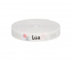 Cinta Marca Prendas Personalizada Flor