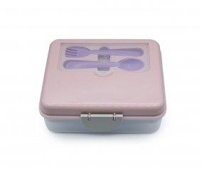 Bote Bento  2 Niveaux Pink Purple Grey