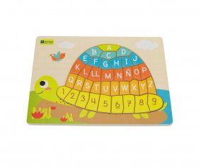Puzzle Tortuga con Abecedario y Nmeros