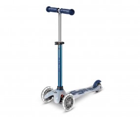 Patinete Mini Micro Deluxe Flux Neochrome Azul Luces LED