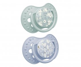 2 Dynamic Pacifiers Lovi Blossom Blue/Green
