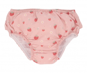 Cueca Fralda com folhos Strawberries
