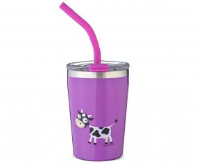 Copo Hermtico com Palhinha TEMP Tumbler Vaca Purple