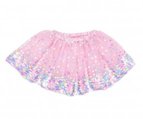 Tut Party Fun Sequins Skirt Pink Neon 4-6 anni