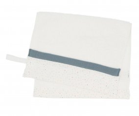 Asciugamano Asilo Personalizzabile Rainbow Dots Blu