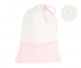 Borsa Merenda Personalizzabile Rainbow Dots Rosa