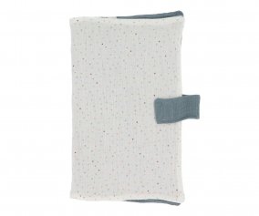 Rainbow Dots Blue Wipes Holder