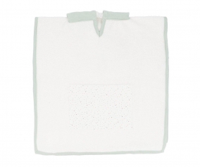 Poncho Rainbow Dots Verde Personalizvel