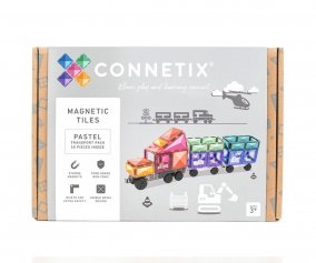 Construccin Connetix Transporte Pastel 50 Piezas