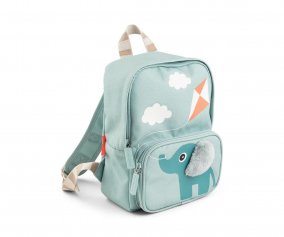 Mochila Infantil Canvas Elphee Blue Personalizable