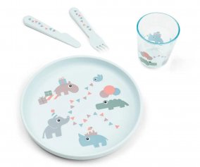 Set Dinnerware Foodie Celebration Blue