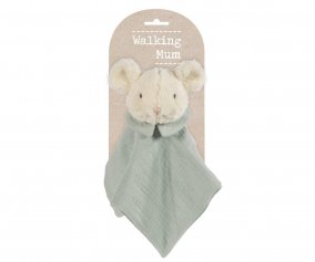 Doudou Little Mouse Poppy Moss Personalised