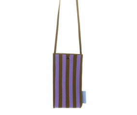 Bolsa para Telefone Knitted Stripes Sunset Lilac + Costa Green The Sticky Sis Club