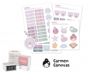 Customized Ballet Stamp + Ballet Thermos and Stickers Combo