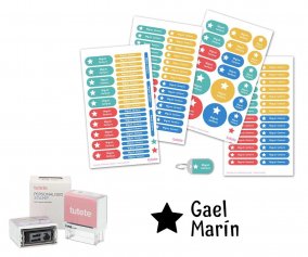 Customized Seal Big Star + Combo Thermos and Star Parcheesi Stickers