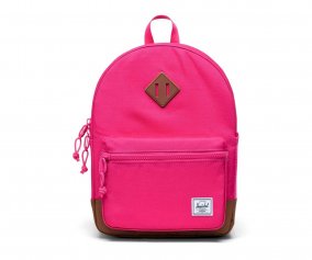 Mochila Herschel Heritage Kids Fuchsia Purple/Saddle Brown Personalizable