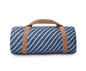 Blue Stripes Picnic Blanket
