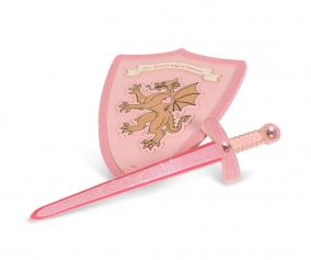 Espada y Escudo Princesa Pink Glitter