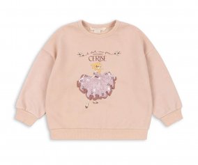 Felpa Lou Glitter Cameo Rose