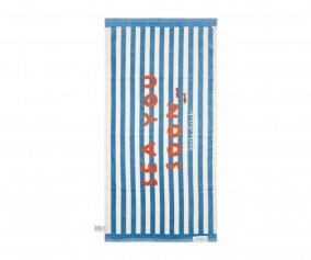 Toalla de Playa Ocean Sea Life Azul Personalizable