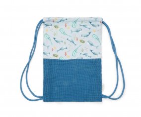 Mochila Saco Playa Ocean Sea Life Multicolor Personalizable