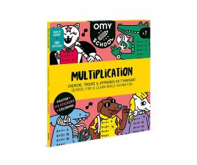 Poster Omy School XL Tables de Multiplication et Autocollants 
