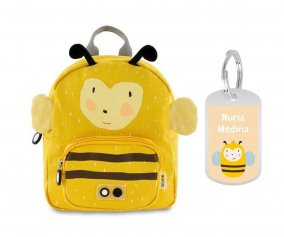 Mochila Trixie PEQUEA Mr. BumbleBee con Llavero Personalizado