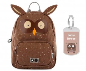 Mochila Trixie GRANDE Owl con Llavero Personalizado