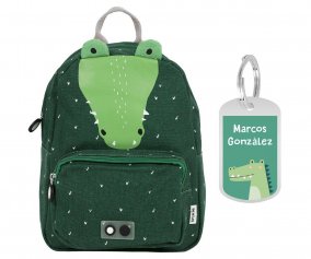 Zaino Trixie Mr.Crocodile+Portachiavi Personalizzato