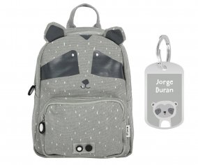 Mochila Trixie GRANDE Mr. Racoon con Llavero Personalizado
