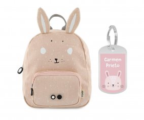 PETIT Sac  Dos Trixie Mrs. Rabbit avec Porte-cls Personnalis