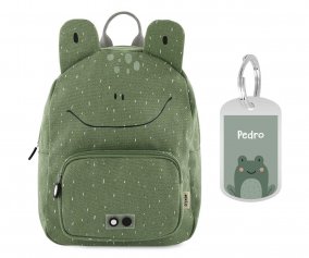 Mochila Trixie GRANDE Mr. Frog con Llavero Personalizado
