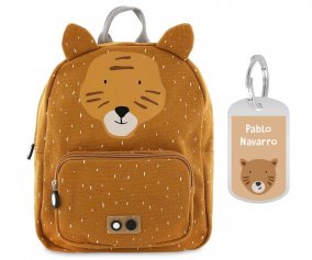Mochila Trixie GRANDE Mr. Tiger con Llavero Personalizado