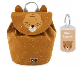 Mini Mochila Mr. Tiger con Llavero Personalizado