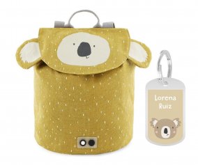 Mini Mochila Mrs. Koala  con Llavero Personalizado