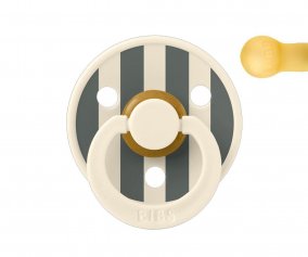 Chupete BIBS Studio Colour Round Ivory/Pine en Bolsita
