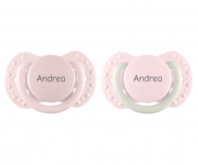 Lovi Mini Pink Pacifier Crema