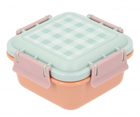 Lunch Box Grande Monneka Apricot-Vichy Aqua