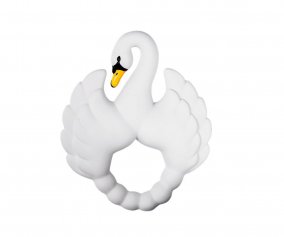 Anneau de Dentition en Caoutchouc Cygne Blanc