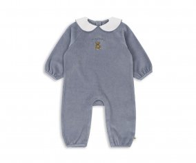 Macaco Miffa Onesie Tradewinds Blue GOTS