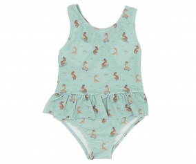 Cool Dinosaur Ruffled Crossback One-Piece Costume