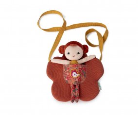 Mueca Adele con Bolso de Flor