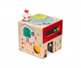 Wooden Farm Activity Cube
