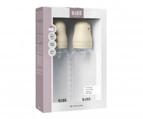 2 Biberones Plstico BIBS Silicona Ivory 270 ml