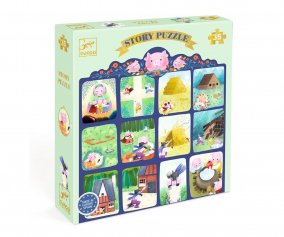 Puzzle Conte Les 3 Petits Cochons