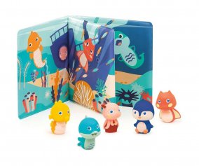 Bathroom Book and 5 Finger Puppets