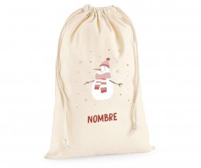 Large Bag PERSONALIZED NAME Snowman