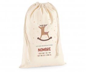 Saco Grande Personalizado Rudolph