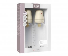 2 Biberones Plstico BIBS Ltex Ivory 270 ml